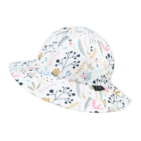 ESITO Dívčí klobouk Flora Bílá Vel. XL