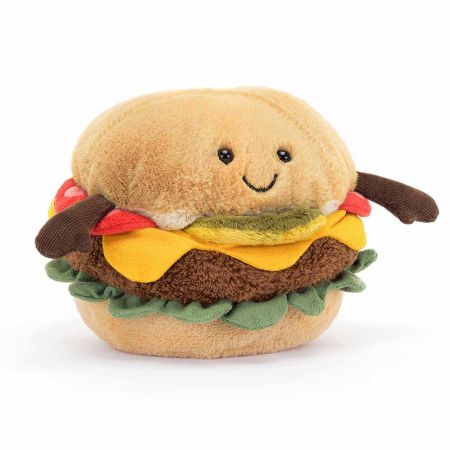 JELLYCAT Burger Amuseable 11x11cm