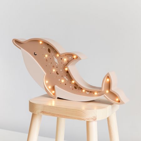 roomGAGA Dřevěná lampička Delfín