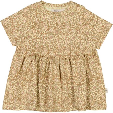 Wheat kojenecké šaty s krátkým rukávem Anna 5561 - summer field Velikost: 86 Bavlna