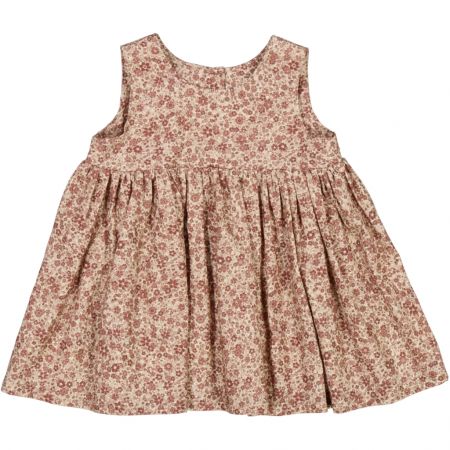 Wheat kojenecké šaty bez rukávů Wrinkles 5200 - red meadow Velikost: 92 Biobavlna