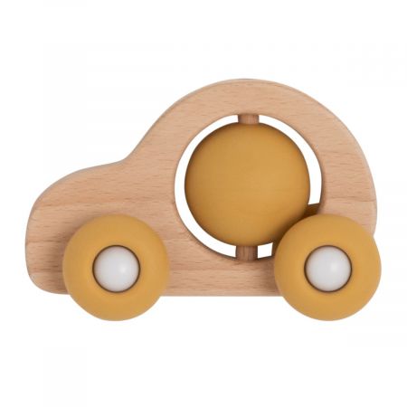 Baby's only dřevěné autičko okrové