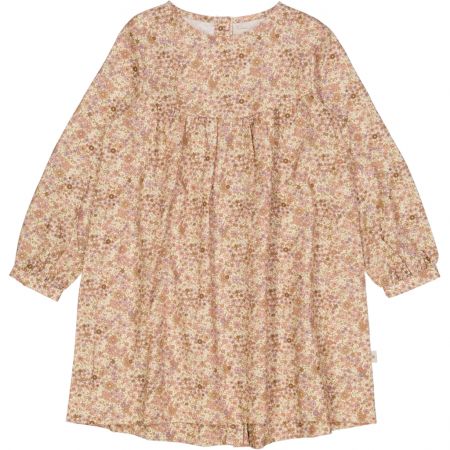Wheat dívčí šaty s dlouhým rukávem Fenja 1361 - clam flowers Velikost: 110 Biobavlna
