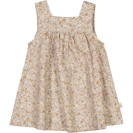 Wheat kojenecké šaty bez rukávů Ayla 5223 - soft lilac flowers Velikost: 92 Biobavlna
