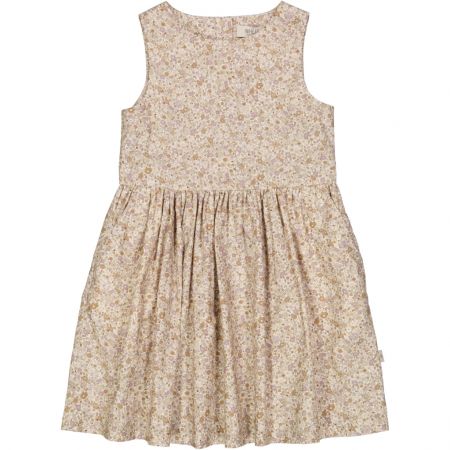 Wheat dívčí šaty bez rukávů Thelma 1214 - soft lilac flowers Velikost: 110 Biobavlna