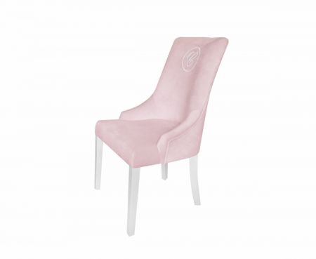 Caramella Baby Pink čalouněná židle se znakem Hampton růžová