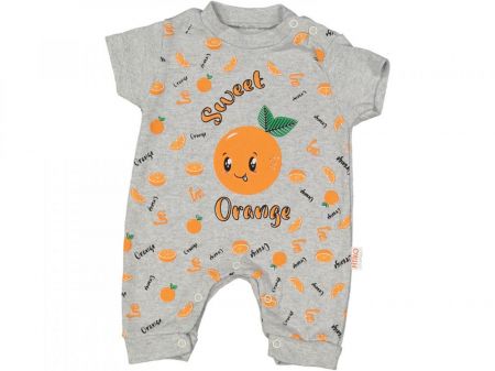 Dětský overal letní Orange šedý 74 cm