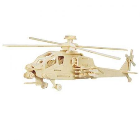 Woodcraft construction kit Woodcraft Dřevěné 3D puzzle vrtulník Apache