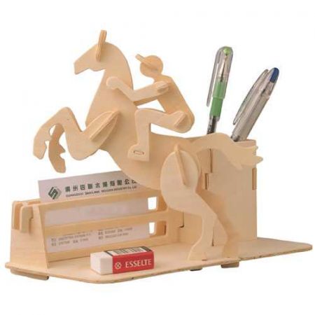 Woodcraft construction kit | Woodcraft Dřevěné 3D puzzle stojánek na tužky dostihy DS38924791