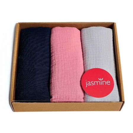 My Jasmine Trading s.r.o. Mušelínové pleny Box Lux 3 60x80 cm 3 ks Jasmine