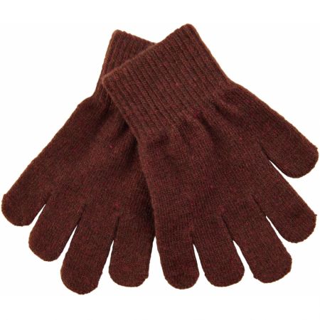 Mikk-Line Mikk - Line dětské vlněné rukavice 93002 Decadent Chocolate Velikost: 8 - 16 let Vlna