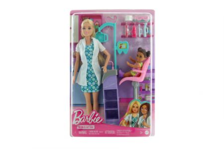 Barbie Povolání herní set s panenkou - zubařka blondýnka HKT69 DS63494433