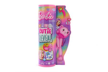 Barbie Cutie Reveal Barbie pastelová edice - medvěd HKR04 TV DS26666424