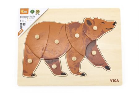 Dřevěná montessori vkládačka - medvěd DS58436267