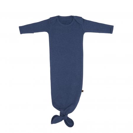 Baby's only Bio bavlněné pyžamo s uzlíkem Melange tmavě modré