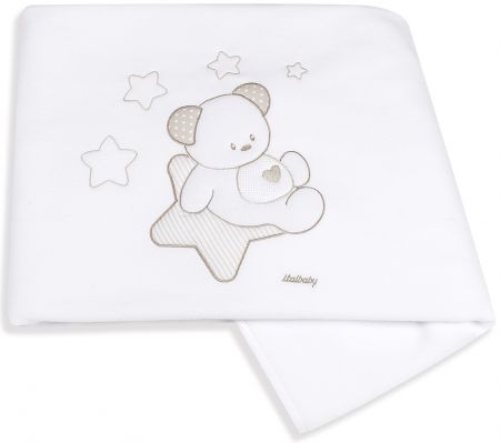 Italbaby fleecová deka do kočárku Sweet Star 65x80cm Barva: Modrá