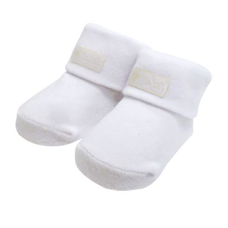 Nanán bavlněné ponožky pro miminko bílé