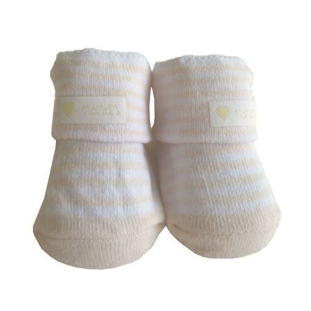 Nanán bavlněné ponožky pro miminko růžové pruhy