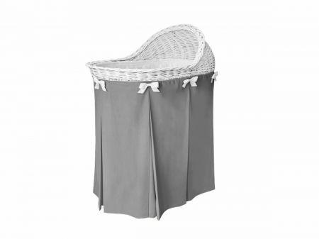 Caramella proutěný košík na spaní tmavě šedý