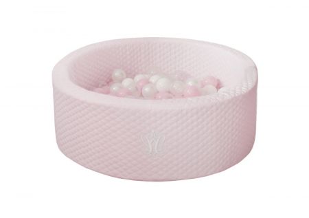 Caramella Baby Pink suchý bazén s kuličkami růžový