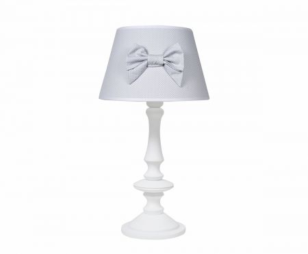 Caramella Pure Grey stolní lampa s mašlí šedá