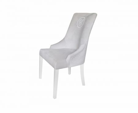 Caramella Hampton čalouněná židle se znakem šedá