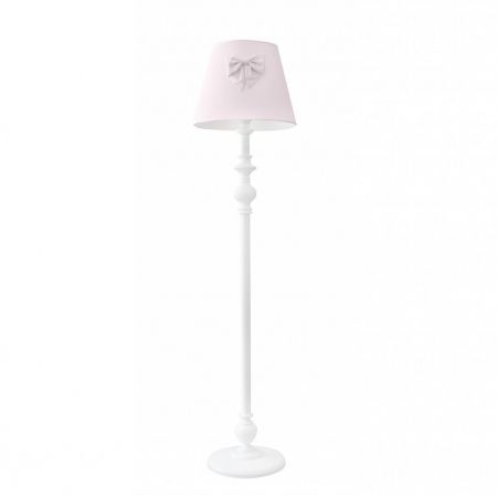 Caramella Baby Pink stojací lampa s mašlí a ozdobnou nohou růžová