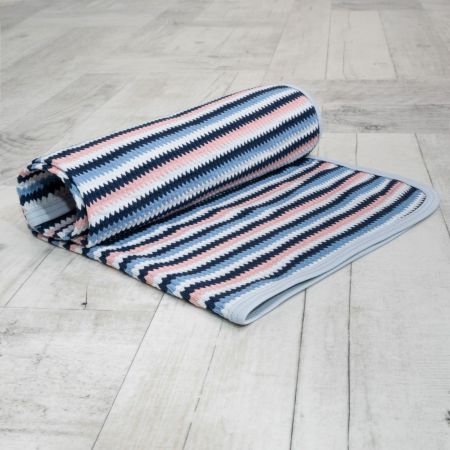 ESITO Dětská deka jednoduchá Proužek - šedá / 65 x 80 cm