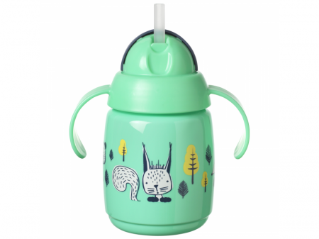 Tommee Tippee Netekoucí hrnek Superstar s brčkem 300ml 6m+ Green