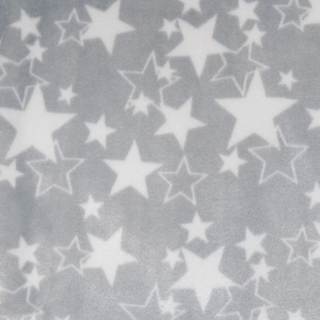 ESITO Dětská deka jednoduchá Hvězdička - šedá / 75 x 100 cm Barva: šedá, Velikost: 75 x 100 cm