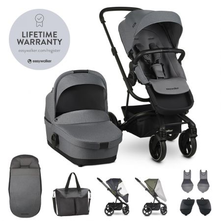 EASYWALKER Set XXL kočárek kombinovaný Harvey3 Fossil Grey s příslušenstvím