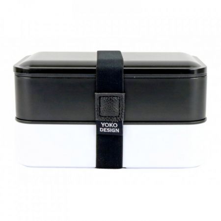 Yoko Design box na jídlo dvoupatrový černý