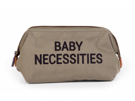 Childhome Toaletní taška Baby Necessities Canvas Khaki
