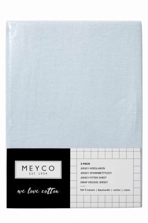 Meyco Žerzejové prostěradlo 40x80/90 - Light blue