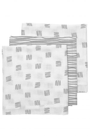 Meyco Plenky 3-balení Block stripe grey