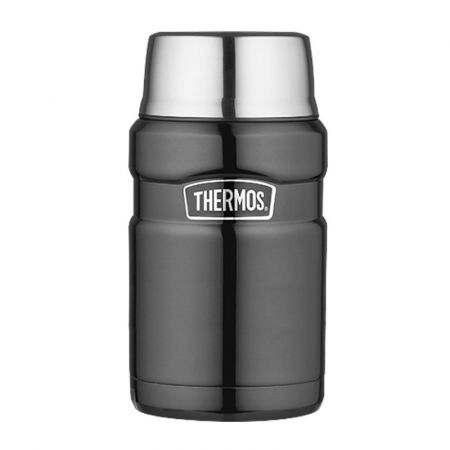 Thermos Termoska na jídlo se šálkem - metalicky šedá