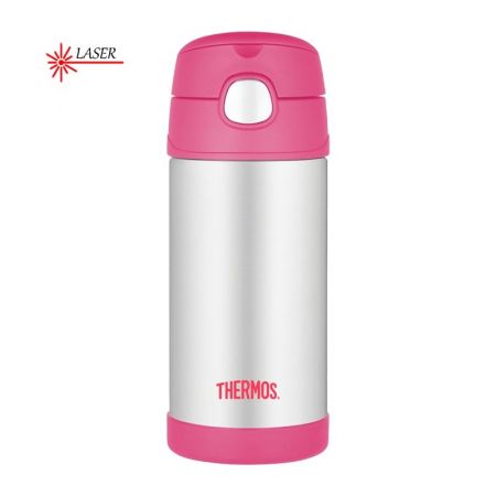 Thermos Dětská termoska s brčkem - růžová