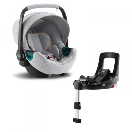BRITAX Autosedačka Baby-Safe 3 i-Size Bundle Flex iSense, Nordic Grey Varianta: Nordic Grey