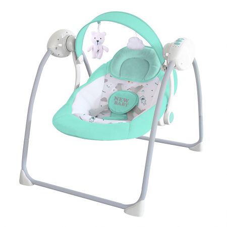 Dětské houpací lehátko NEW BABY TEDDY Mint 43028