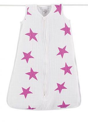 Aden + Anais mušelínový spací pytel, Twinkle Pink M