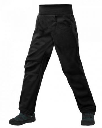 Unuo Dětské softshellové kalhoty s fleecem Cool, Černá 104/110