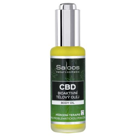 CBD Bioaktivní tělový olej 50ml, Saloos