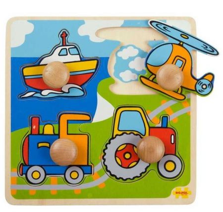 Vkládací puzzle - doprava, Bigjigs Toys