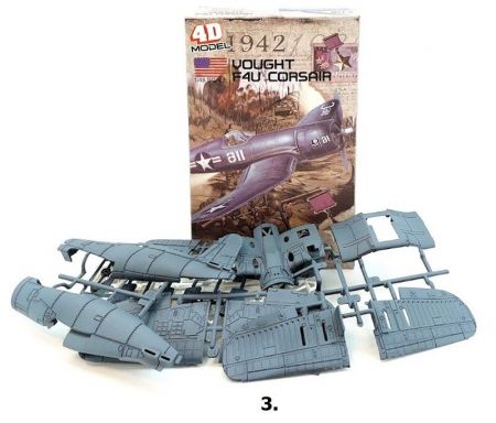 MEGA CREATIVE - Letadlo stavebnice 1:48 model 4D, Mix produktů