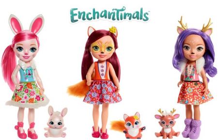 MATTEL - Enchantimals Panenka Se Zvířátkem Největší , Mix Produktů