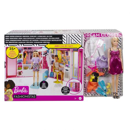 MATTEL - Barbie Šatník Snů S Panenkou