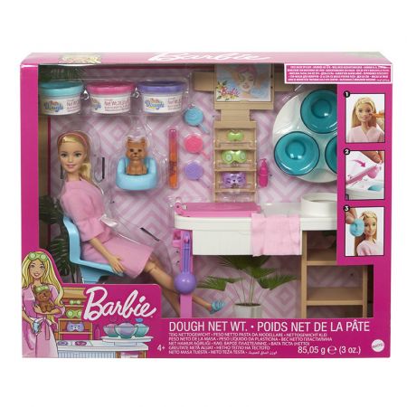 MATTEL - Barbie Salón Krásy Herní Set S Běloškou