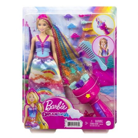 MATTEL - Barbie Princezna S Barevnými Vlasy Herní Set