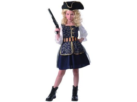 MADE - Karnevalový kostým - pirátka, 120 - 130 cm