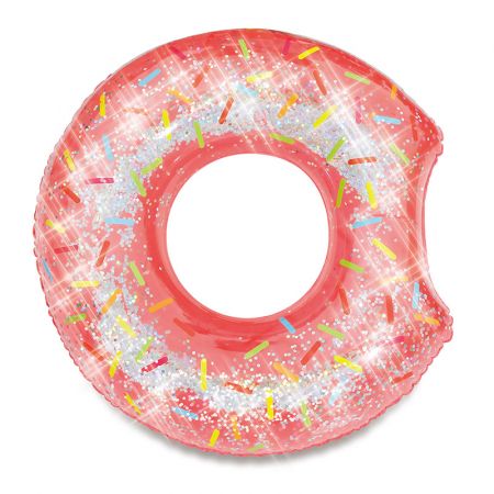 MAC TOYS - Nafukovací kruh donut se třpytkami